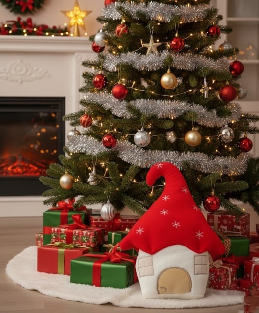 Ready Novogodišnji jastuk - Kućica NG26