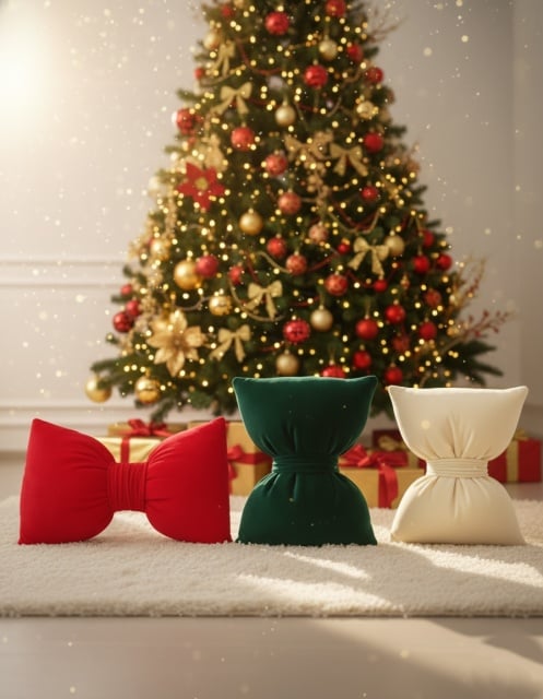 Ready Novogodi&scaron;nji jastuk - Ma&scaron;na NG26 ( Crveni, Zeleni, Bež )