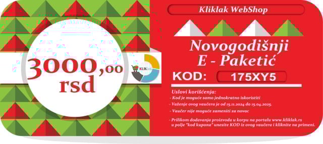 Novogodi&scaron;nji E-Paketić Vaučer - 3000 din