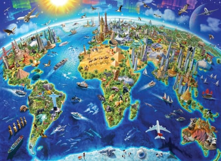 Anatolian Puzzle World Landmarks 4000 elemenata ( 152021 )