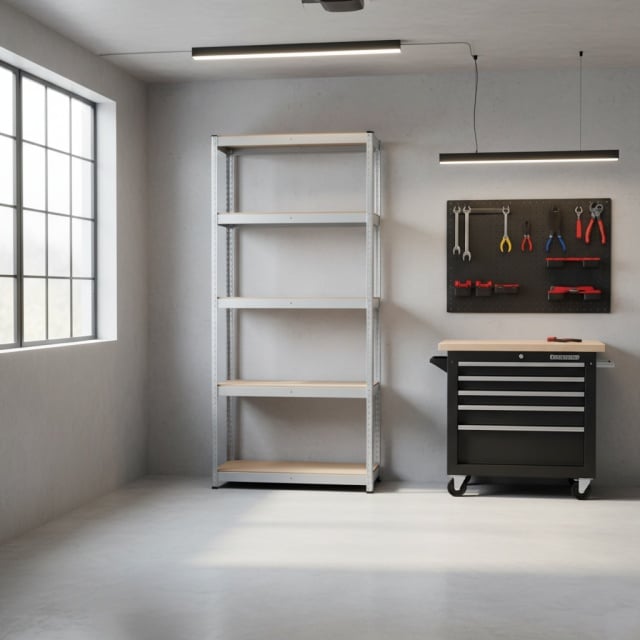 Alberg Metalna polica 180x90x30 galvanizovana 5x175kg ( 1G )