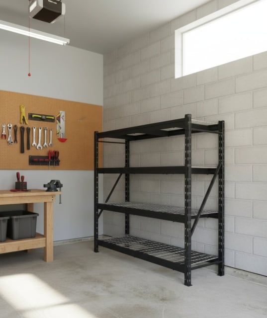 Alberg Industrijski regal 183 x 195,6 x 61 ?elik i ži?ana mreža 4x900kg ( 11B )