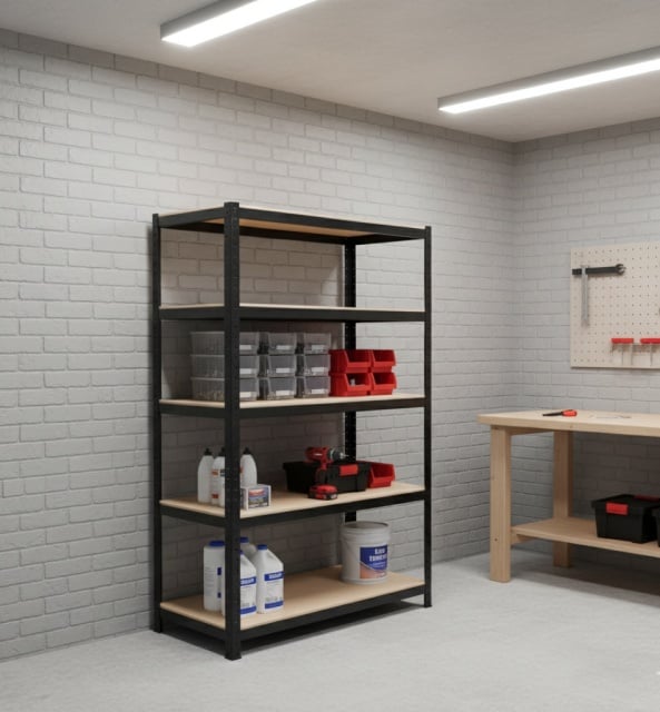 Alberg Metalna polica 183x90x30 black edition 5x200kg ( 5B )