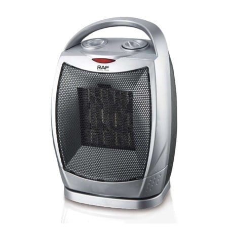 Raf r.1602 keramička rotirajuća grejalica siva 1500w