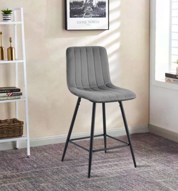 Barska stolica BC 1723 Siva - Crne metalne noge ( 776-057 )