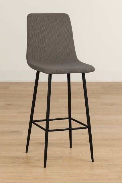 Barska stolica BC812 Siva/Noge crne mat 485x405x1100 mm ( 776-052 )