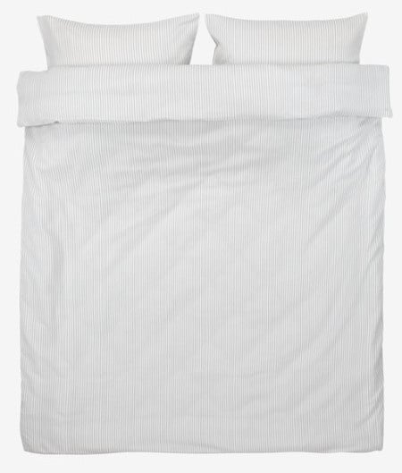 Posteljina krep 200x220 bela/siva 