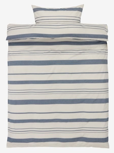 Set posteljine obojeno predivo 140x200 mornarsko plava 