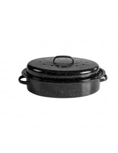 Rosberg r54523a pekač sa poklopcem 42x32cm crni ( 006660 )