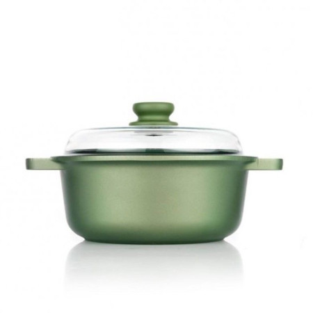 Risoli Dr green &scaron;erpa plitka sa staklenim poklopcem 24 cm ( 00097DR-24GS )