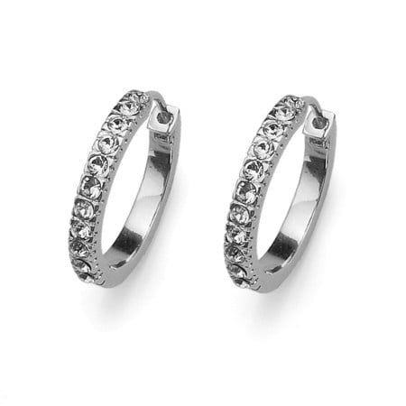 Oliver Weber hoop classic crystal mindju&scaron;e sa swarovski belim kristalom ( 22105r )