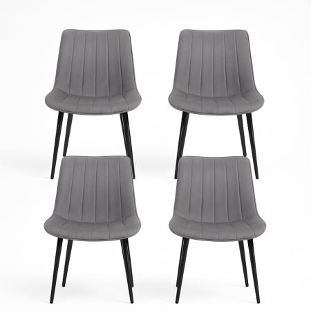 Trpezarijska stolica c-410 linea steel siva ( 0000501 )