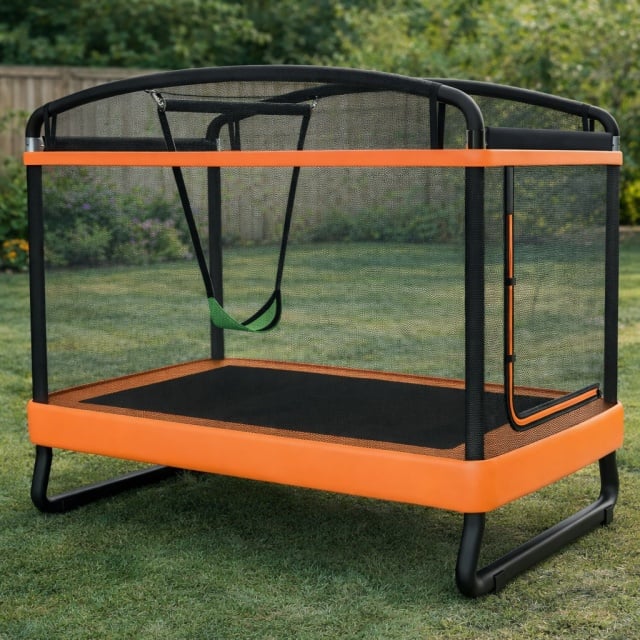 Fun Flip dečija trambolina sa ljulja&scaron;kom 122 x 183 cm ( FF-ORG-55 )