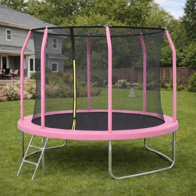 Fun Flip trambolina Fiberglass 244 cm Pink sa merdevinama ( FIBER-244-PIN )