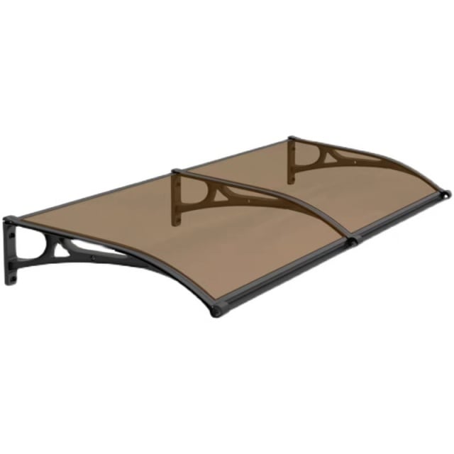 Alberg Nadstre&scaron;nica 200x100 cm leksan 5 mm bronzani sa crnim nosačem ( AGC-200100-BZBK )