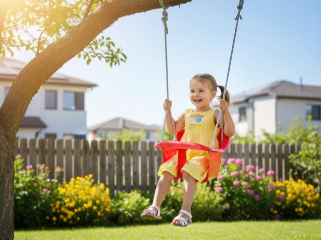 Ljulja&scaron;ka za decu UNA - Crvena