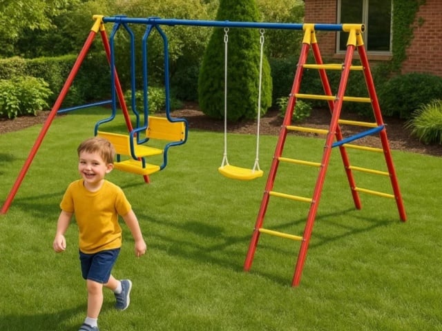 Velika Kombinovana Metalna ljulja&scaron;ka za dvori&scaron;te 300x200x195