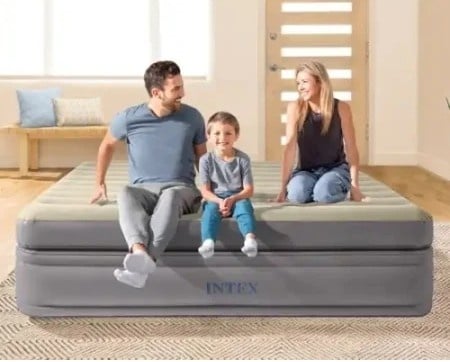 Intex queen comfort elevated airbed w/ fiber-tech rp 152x203x51cm ( 64164ND )