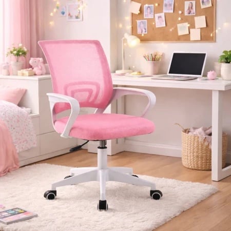 Daktilo stolica GC-019 Roze leđa/roze sedište