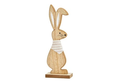 Dekordom Uskr&scaron;nja dekoracija stand bunny wood 27cm 10034946 - natural ( 039732 )