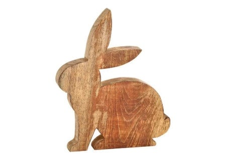 Dekordom Uskr&scaron;nja dekoracija rabbit mangowood 20cm 10056004 - brown ( 039750 )