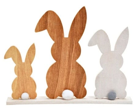Dekordom Uskr&scaron;nja dekoracija stand bunnies wood 10034946 - brown ( 039731 )