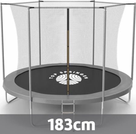 Top Springen 183 Trambolina sa unutra&scaron;njom mrežom i merdevinama - siva ( TOP183INS )