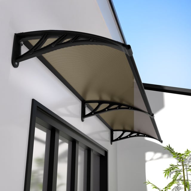 Alberg Nadstre&scaron;nica 240x100 cm leksan 5 mm bronzani sa crnim nosačem ( AGC-240100-BZBK )