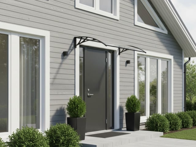 Alberg Nadstre&scaron;nica 100x100 cm leksan 5 mm providna sa crnim nosačem ( AGC-100100-TRBK )