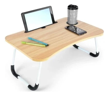 Proizvod sa nedostatkom - OUTLET - Vilde 568018 - Sklopivi stalak za laptop - Boja drveta 61,5 x 40 x 26cm"