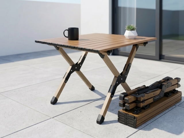 Alberg Sklopivi sto 58 x 60 cm Saphira 1.0 - drveni dekor ( KLS-DT003 )