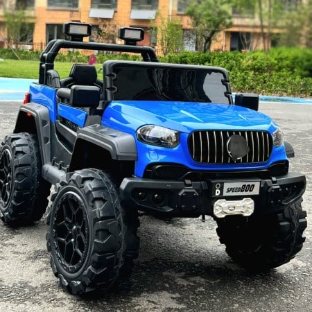 Dečiji auto na akumulator - Terenac 4&times;4 - Mercedes - Plavi