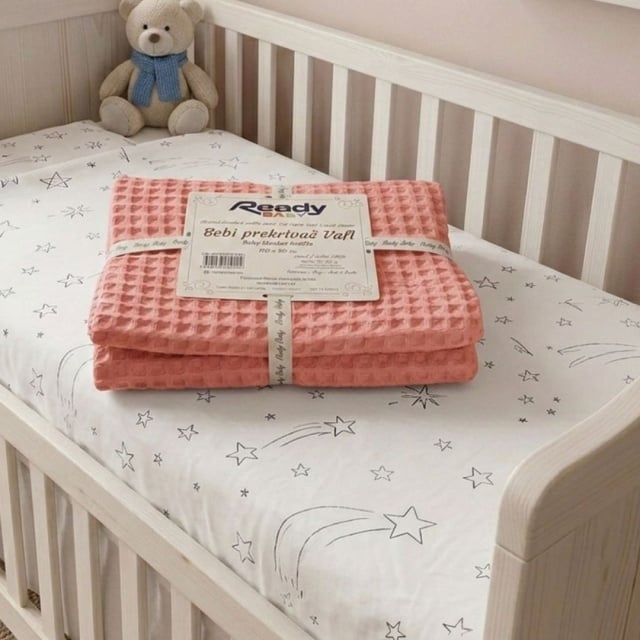 Ready Bebi Prekrivač Vafl - Oranž