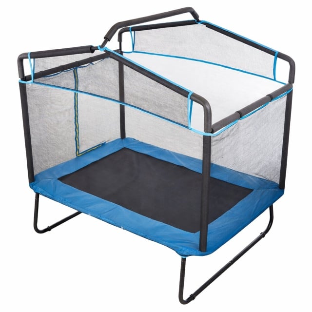 Fun Flip dečija trambolina sa za&scaron;titnom mrežom 122x183 cm plava ( FF-BLU-55 )