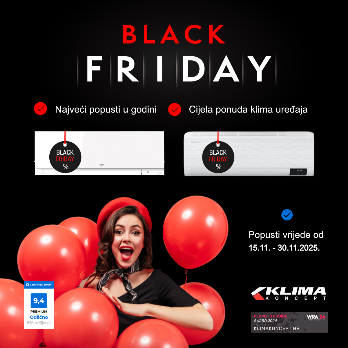 Klima koncept web shop