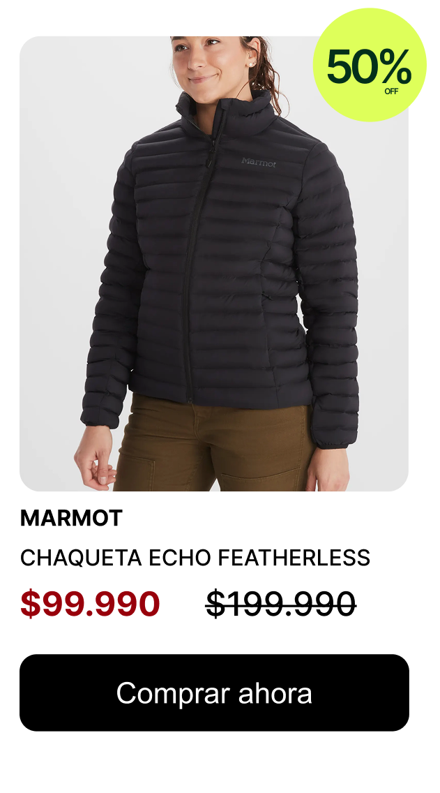 CHAQUETA INSULADA MUJER ECHO FEATHERLESS $99.990