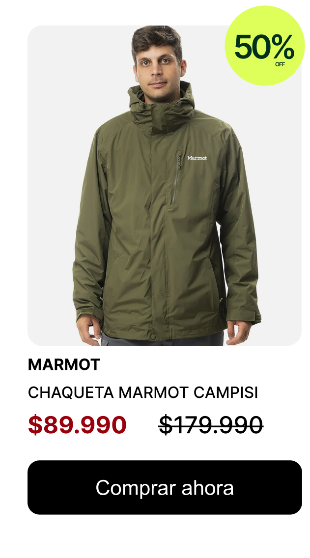 CHAQUETA HOMBRE MARMOT CAMPISI $89.990