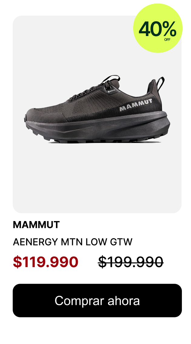 ZAPATILLA HOMBRE AENERGY MTN LOW GTW $119.990