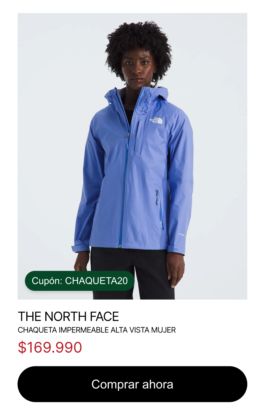 Chaqueta Impermeable Alta Vista Mujer $169.990