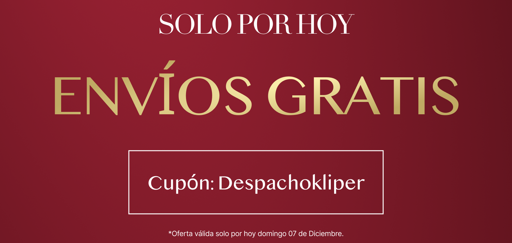 Pocos días para que termine el Winter Sale