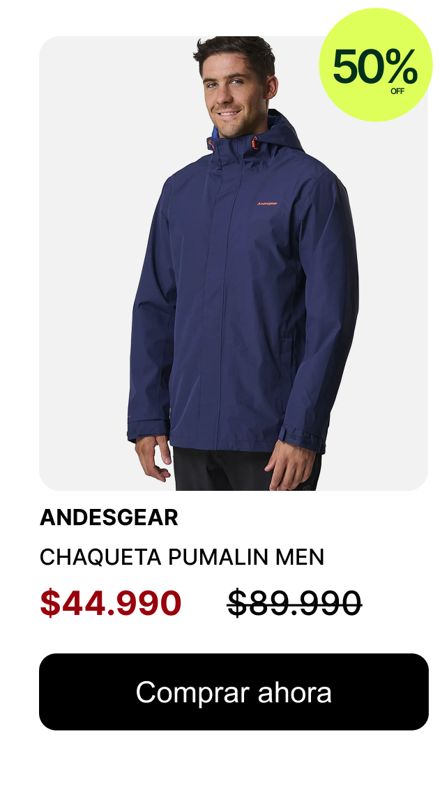 THE NORTH FACE CHAQUETA IMPERMEABLE ANTORA MUJER $98.991 $129.990 24% OFF