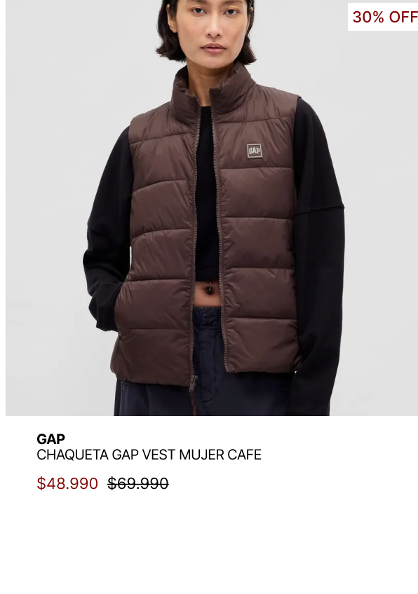 GAP Sweater Gap Roll Mujer $45.490 $64.990 30% OFF