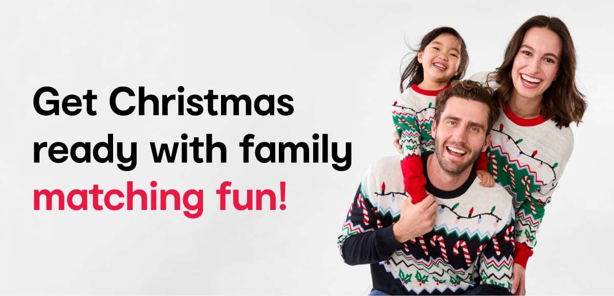 Get Christmas ready with family matching fun!