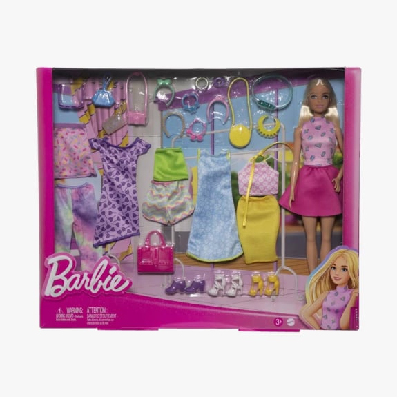 Barbie Mix-and-Match Fashion Clothes and Doll $49.