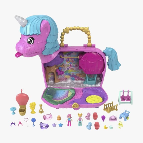 Polly Pocket Unicorn Partyland $45 set.