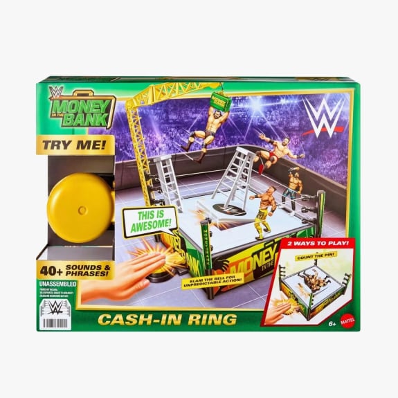 WWE Money In the Bank Cash-in Ring Playset $79.