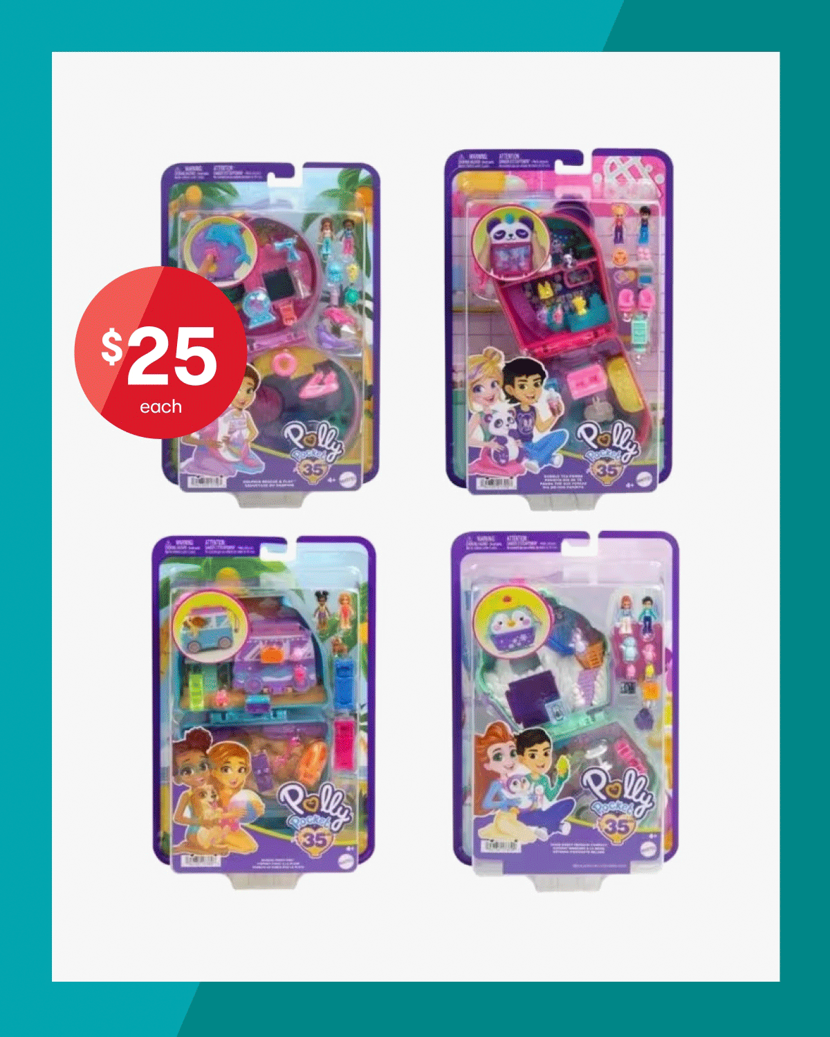 Polly Pocket Pocket World Compact Playset assorted