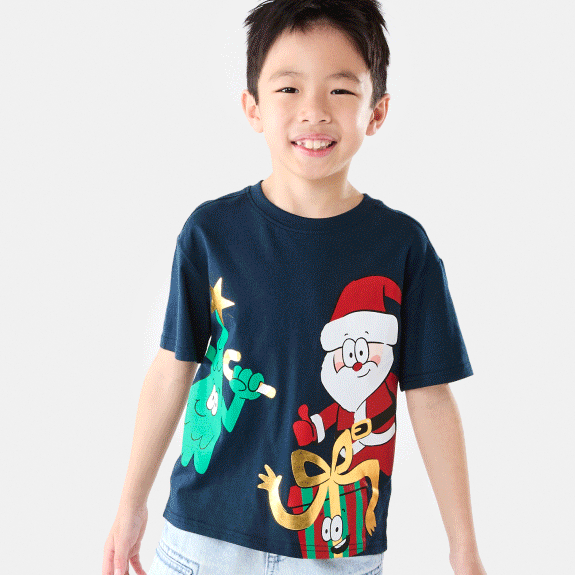 Christmas applique tee $9ea.
