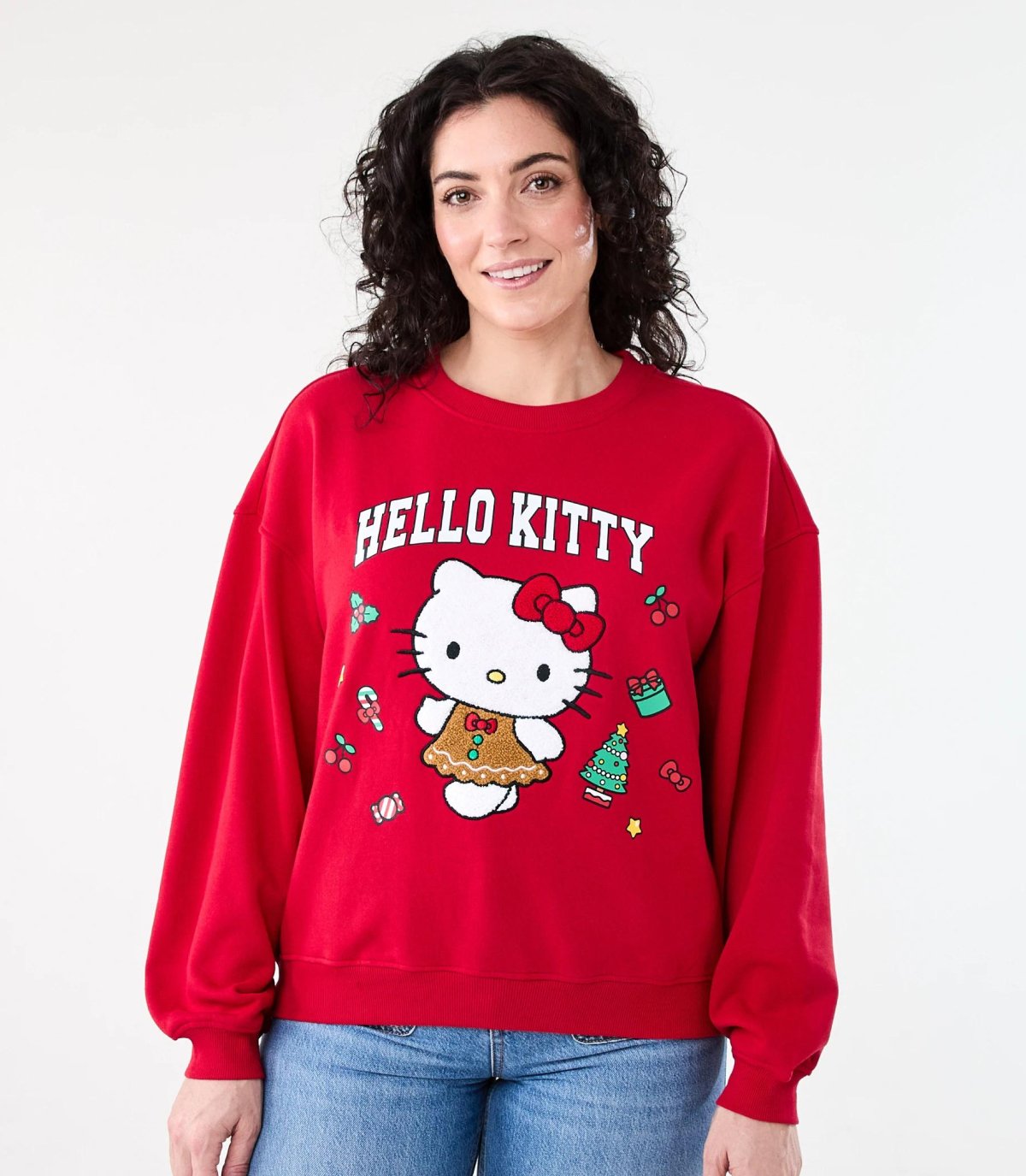 Christmas Hello Kitty license long sleeve sweatshirt