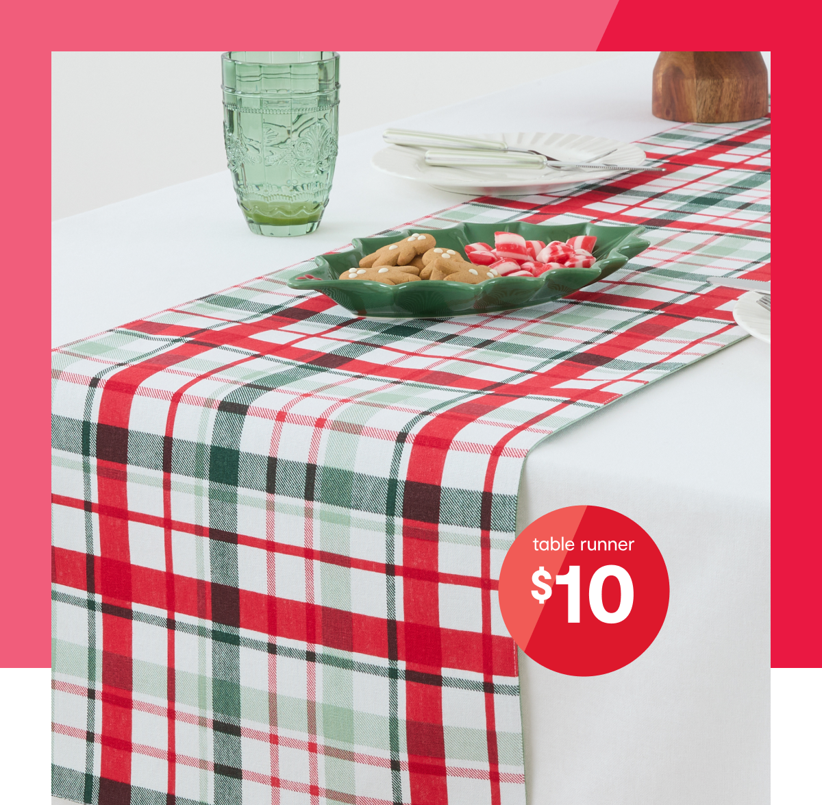 Plaid table runner $10.